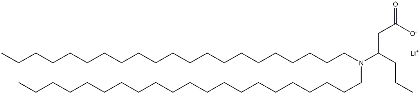 3-(Dihenicosylamino)hexanoic acid lithium salt Struktur