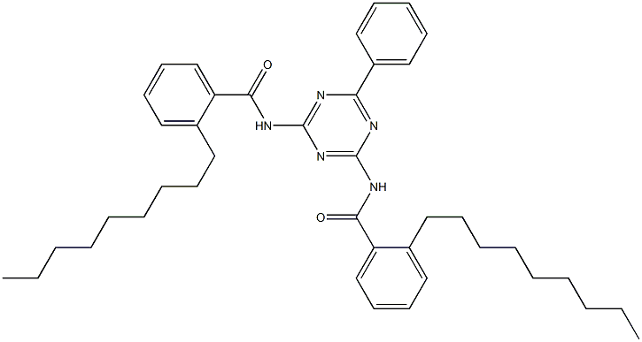 N,N'-(6-Phenyl-1,3,5-triazine-2,4-diyl)bis(2-nonylbenzamide) Struktur