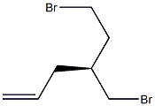 [S,(+)]-6-Bromo-4-(bromomethyl)-1-hexene Struktur