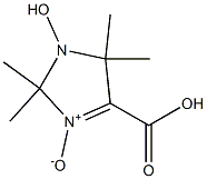 3,4-Dihydro-2,2,4,4-tetramethyl-5-carboxy-3-hydroxy-2H-imidazole 1-oxide Struktur