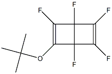 2-tert-Butoxy-1,3,4,5,6-pentafluorobicyclo[2.2.0]hexa-2,5-diene Struktur