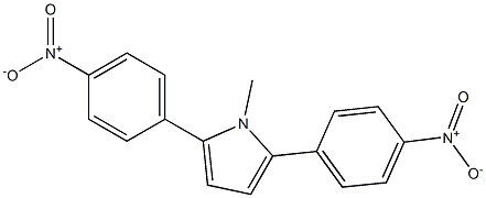 1-Methyl-2,5-bis(4-nitrophenyl)-1H-pyrrole Struktur