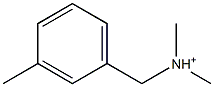 3-Methyl-N,N-dimethylbenzenemethanaminium Struktur