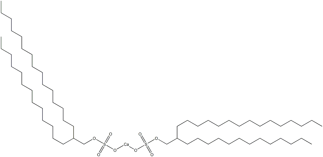 Bis(2-tridecylheptadecyloxysulfonyloxy)calcium Struktur