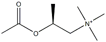 (2S)-2-(Acetyloxy)-N,N,N-trimethyl-1-propanaminium Struktur