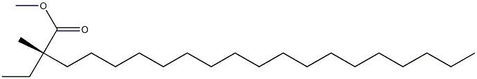 [S,(-)]-2-Ethyl-2-methylicosanoic acid methyl ester Struktur