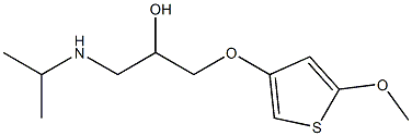 3-(Isopropylamino)-1-[(5-methoxythiophen-3-yl)oxy]propan-2-ol Struktur