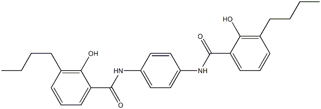 N,N'-Bis(3-butylsalicyloyl)-p-phenylenediamine Struktur