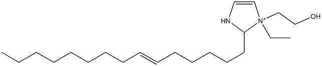 1-Ethyl-1-(2-hydroxyethyl)-2-(6-pentadecenyl)-4-imidazoline-1-ium Struktur