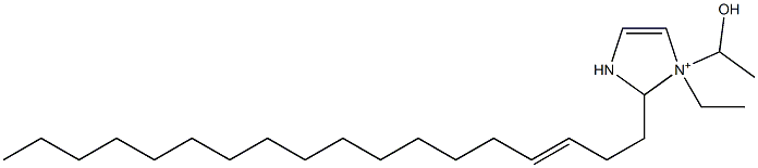 1-Ethyl-1-(1-hydroxyethyl)-2-(3-octadecenyl)-4-imidazoline-1-ium Struktur