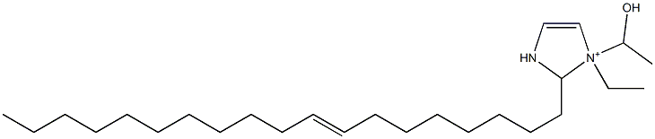 1-Ethyl-1-(1-hydroxyethyl)-2-(8-nonadecenyl)-4-imidazoline-1-ium Struktur