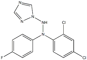 1-(1H-1,2,4-Triazol-1-yl)-2-[4-fluorophenyl]-2-(2,4-dichlorophenyl)hydrazine Struktur