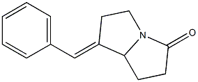 1-Benzylidenehexahydro-5H-pyrrolizin-5-one Struktur