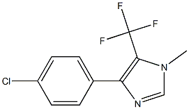 1-Methyl-4-(4-chlorophenyl)-5-(trifluoromethyl)-1H-imidazole Struktur