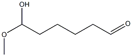 6-Hydroxy-6-methoxyhexanal Struktur