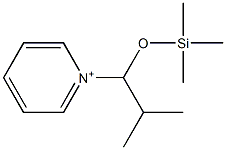 1-[1-(Trimethylsiloxy)-2-methylpropyl]pyridinium Struktur