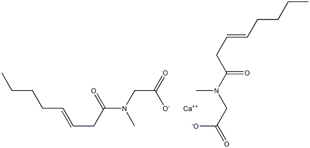 Bis[N-methyl-N-(3-octenoyl)aminoacetic acid]calcium salt Struktur