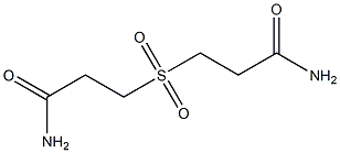 3,3'-Sulfonyldipropionamide Struktur