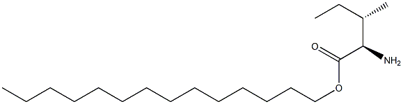 (2R,3S)-2-Amino-3-methylvaleric acid tetradecyl ester Struktur