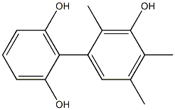 2',4',5'-Trimethyl-1,1'-biphenyl-2,3',6-triol Struktur