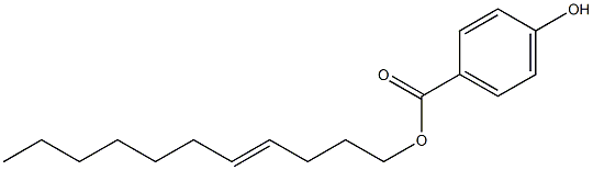 4-Hydroxybenzoic acid 4-undecenyl ester Struktur