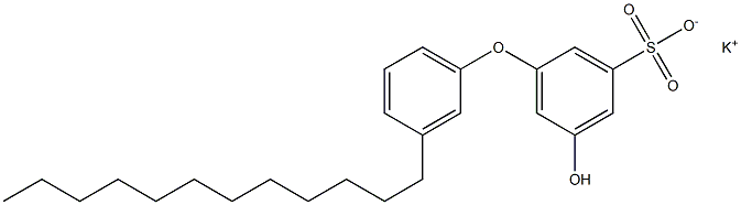 5-Hydroxy-3'-dodecyl[oxybisbenzene]-3-sulfonic acid potassium salt Struktur