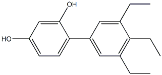 4-(3,4,5-Triethylphenyl)benzene-1,3-diol Struktur