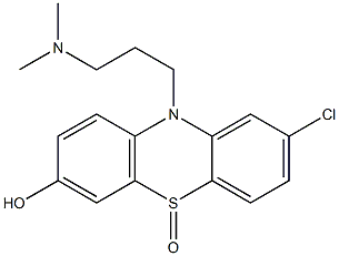 2-Chloro-10-[3-(dimethylamino)propyl]-7-hydroxy-10H-phenothiazine 5-oxide Struktur