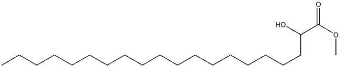 2-Hydroxyicosanoic acid methyl ester Struktur