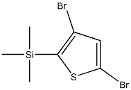 2-(Trimethylsilyl)-3,5-dibromothiophene Struktur