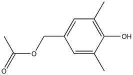 2,6-Dimethyl-4-(acetoxymethyl)phenol Struktur