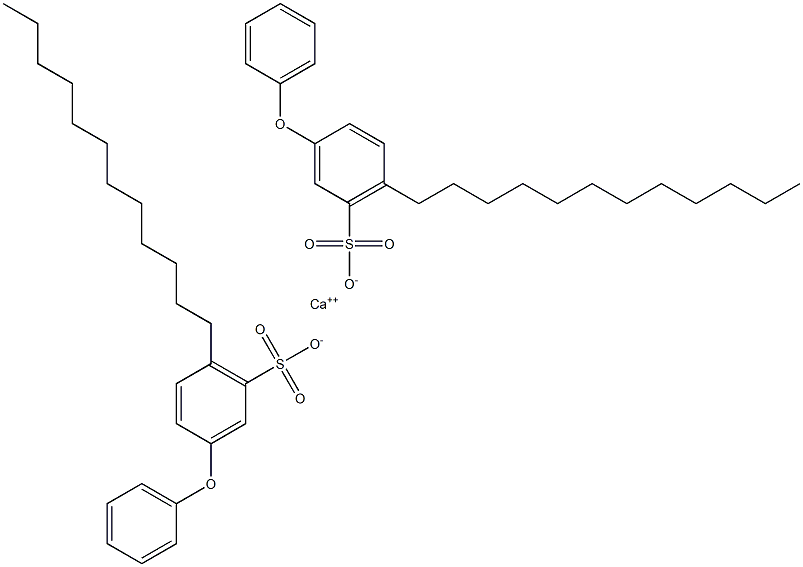 Bis(3-phenoxy-6-dodecylbenzenesulfonic acid)calcium salt Struktur