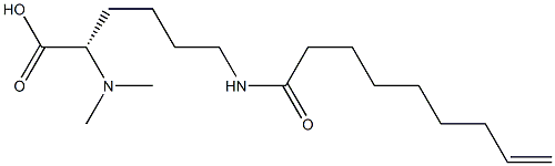 N6-(8-Nonenoyl)-N2,N2-dimethyllysine Struktur