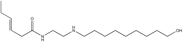 N-[2-[(9-Hydroxynonyl)amino]ethyl]-3-hexenamide Struktur