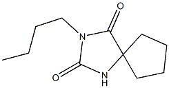 3-Butyl-2,4-dioxo-1,3-diazaspiro[4.4]nonane Struktur