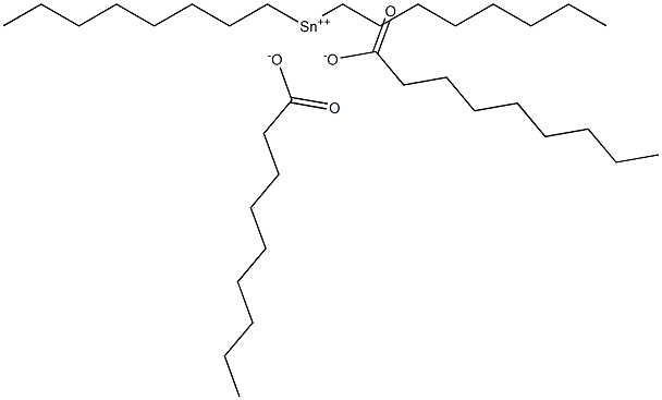 Dinonanoic acid dioctyltin(IV) salt Struktur