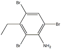 2,4,6-Tribromo-3-ethylaniline Struktur