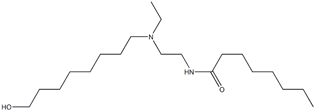 N-[2-[N-Ethyl-N-(8-hydroxyoctyl)amino]ethyl]octanamide Struktur