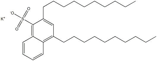 2,4-Didecyl-1-naphthalenesulfonic acid potassium salt Struktur