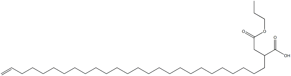 2-(25-Hexacosenyl)succinic acid 1-hydrogen 4-propyl ester Struktur