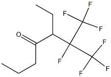 5-Ethyl-6,7,7,7-tetrafluoro-6-(trifluoromethyl)-4-heptanone Struktur