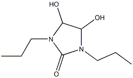 4,5-Dihydroxy-1,3-dipropyl-2-imidazolidone Struktur