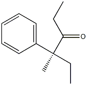 [S,(+)]-4-Methyl-4-phenyl-3-hexanone Struktur