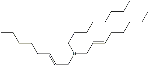 N-Octyldi(2-octenyl)amine Struktur