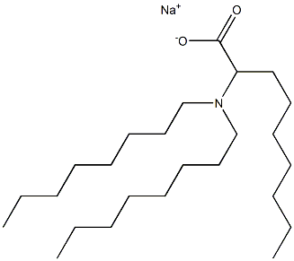 2-(Dioctylamino)nonanoic acid sodium salt Struktur