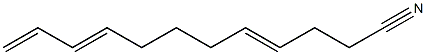 4,9,11-Dodecatrienenitrile Struktur