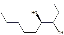 (1R,2R)-1-Iodomethylheptane-1,2-diol Struktur