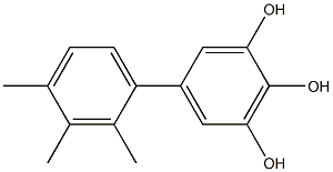 5-(2,3,4-Trimethylphenyl)benzene-1,2,3-triol Struktur