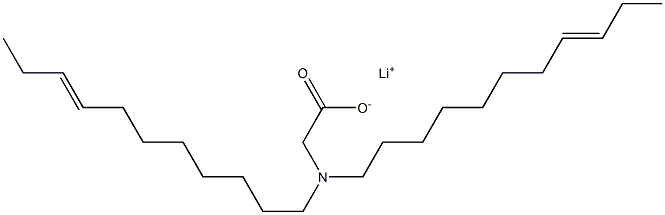 N,N-Di(8-undecenyl)aminoacetic acid lithium salt Struktur