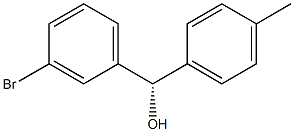 (S)-(4-Methylphenyl)(3-bromophenyl)methanol Struktur